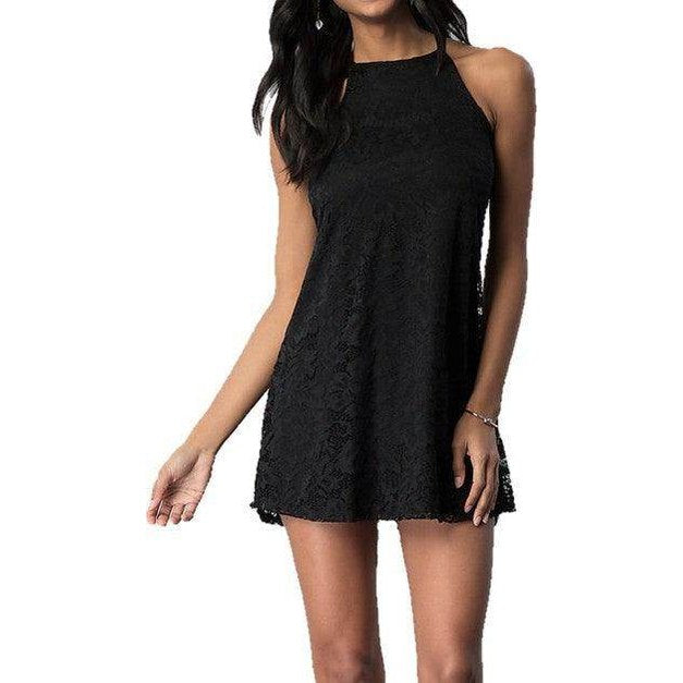 Junior's Short Lace Party Dress - VacationGrabs