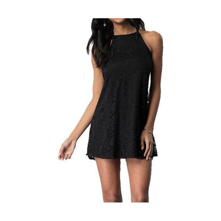 Junior's Short Lace Party Dress - VacationGrabs