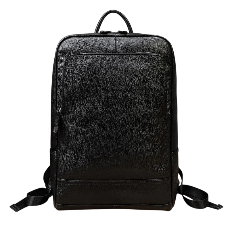 15.6" Laptop Leather Backpack for Men Vintage Business