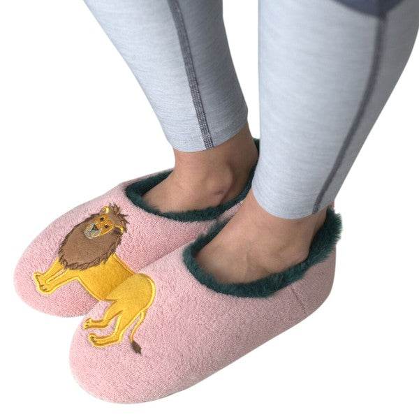 Lion - Women's Cozy Animal Slippers - VacationGrabs