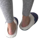 Mermaid Tail Purp - Women's Cozy Sherpa Slipper - VacationGrabs