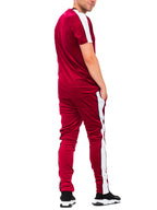 Velvet Track Set with Piping Detail