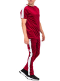 Velvet Track Set with Piping Detail