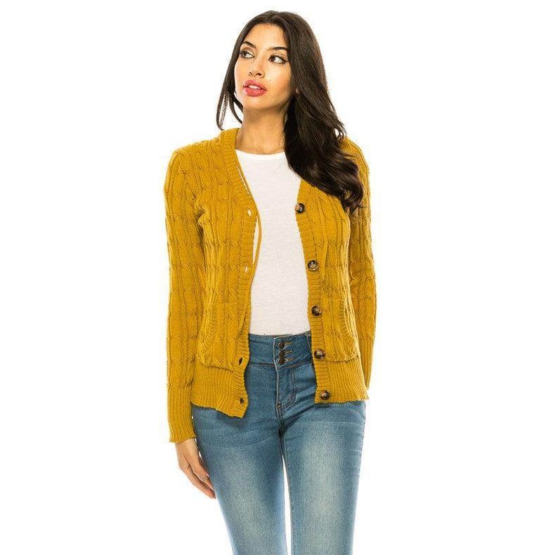 Knit Sweater Button Front - VacationGrabs