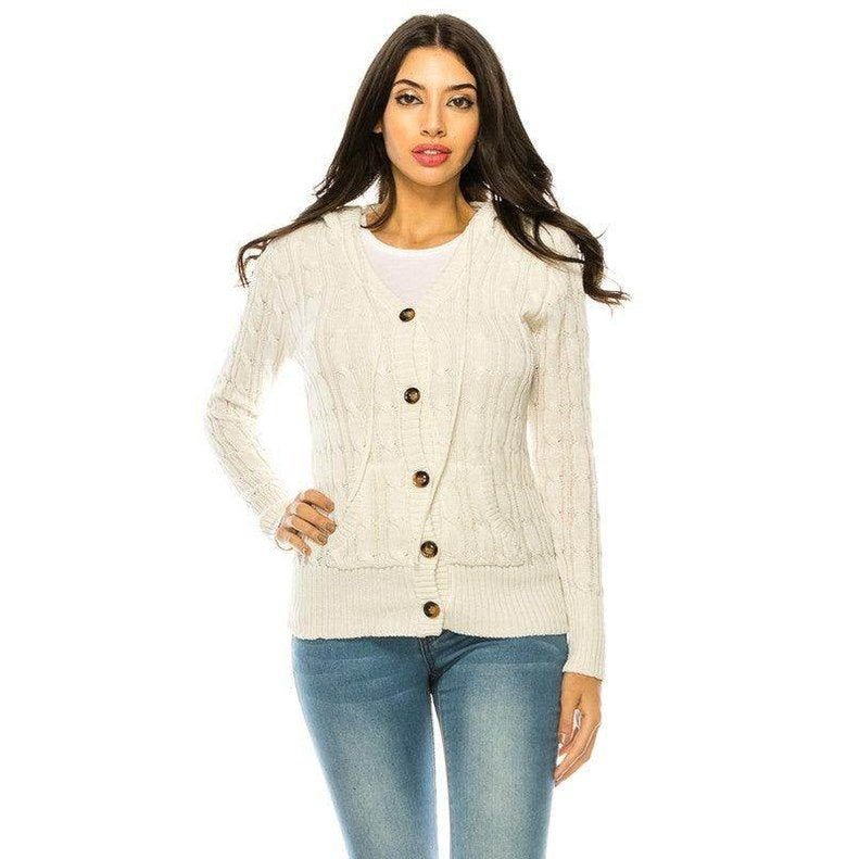 Knit Sweater Button Front - VacationGrabs