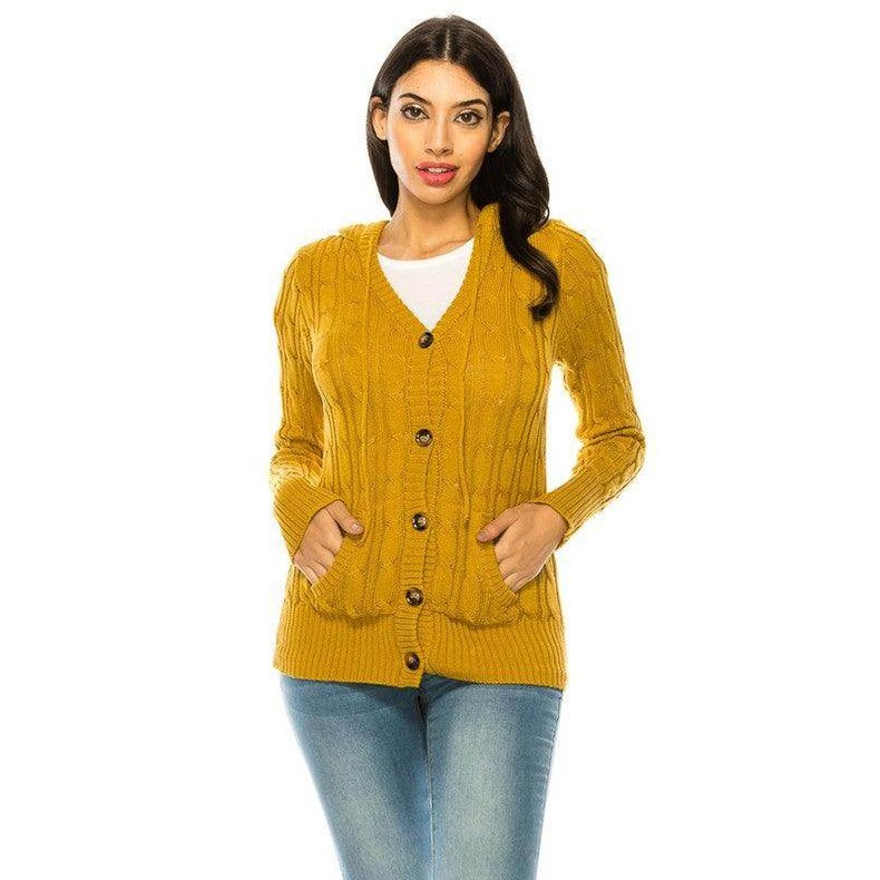 Knit Sweater Button Front - VacationGrabs