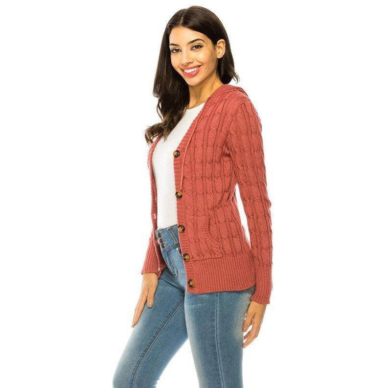 Knit Sweater Button Front - VacationGrabs