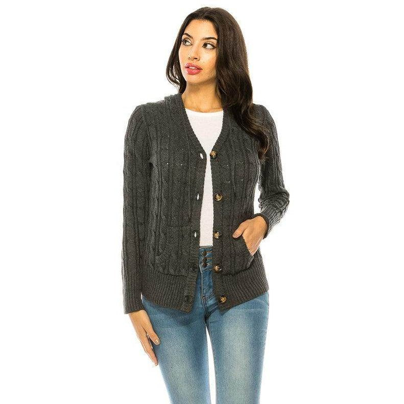 Knit Sweater Button Front - VacationGrabs