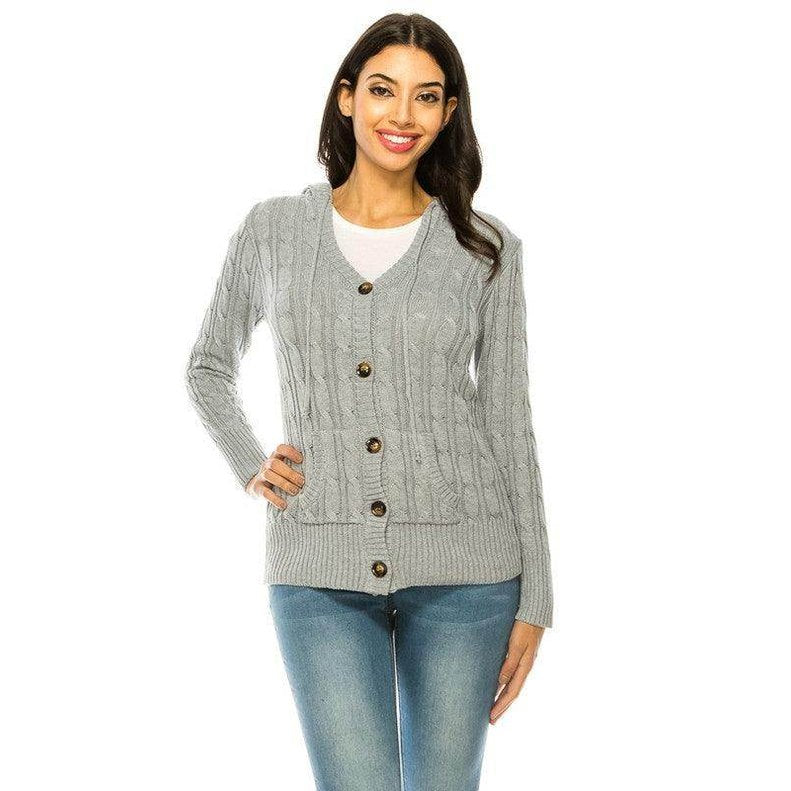 Knit Sweater Button Front - VacationGrabs