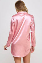 Womens Sleepwear Kimberly Satin Sleepshirt - VacationGrabs