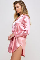 Women's Sleepwear/LoungewearWomens Sleepwear Kimberly Satin Sleepshirt - VacationGrabs