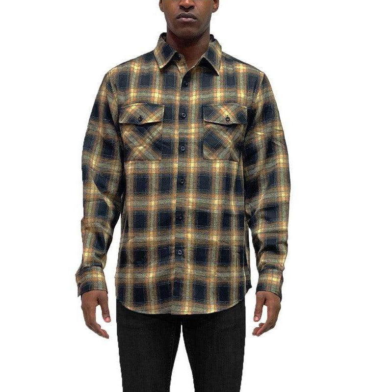 Full Plaid Checkered Flannel Long Sleeve - VacationGrabs