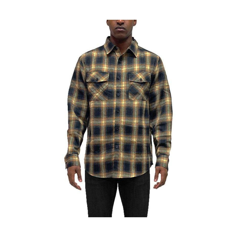Full Plaid Checkered Flannel Long Sleeve - VacationGrabs