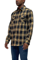 Men's Shirts - Flannels Full Plaid Checkered Flannel Long Sleeve
