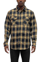Men's Shirts - Flannels Full Plaid Checkered Flannel Long Sleeve