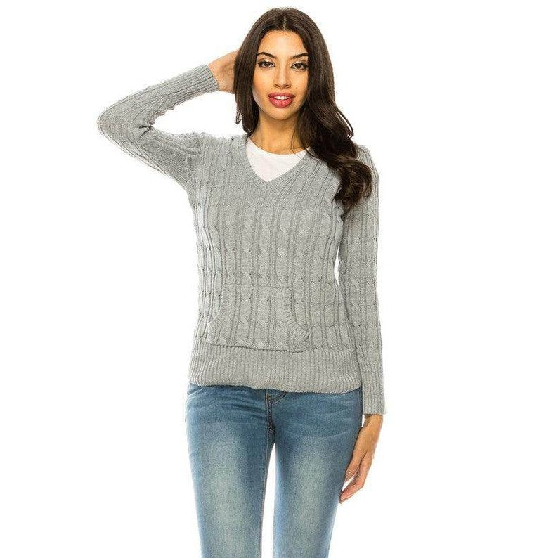 Womens Knit Hoodie Sweater - VacationGrabs
