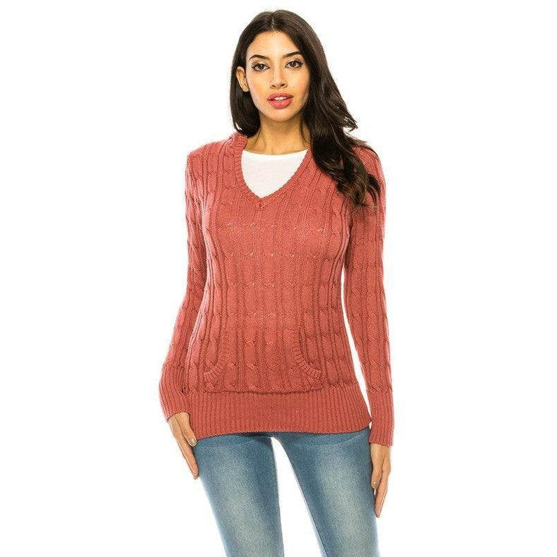 Knit hoodie sweater - VacationGrabs