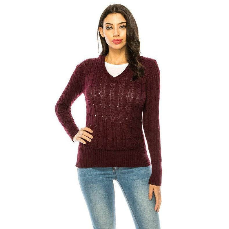 Womens Knit Hoodie Sweater - VacationGrabs