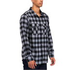 Regular Fit Long Sleeve Checker Plaid Flannel - VacationGrabs