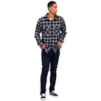 Regular Fit Long Sleeve Checker Plaid Flannel - VacationGrabs