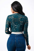 Women's ShirtsLong Sleeve Evening Lace Bolero - VacationGrabs