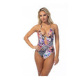 Purple Animal Print One Piece Swimsuit - VacationGrabs