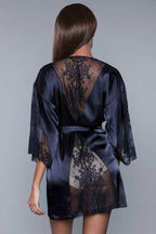 Grace Romantic Black Robe - VacationGrabs
