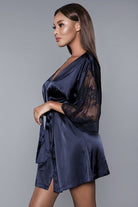 Women's Sleepwear/LoungewearGrace Romantic Black Robe - VacationGrabs