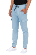 Mens Cotton Blend Cargo Jogger Sweats