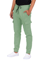 Mens Cotton Blend Cargo Jogger Sweats