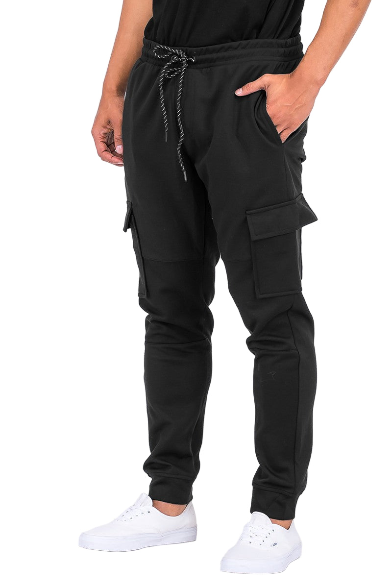 Mens Cotton Blend Cargo Jogger Sweats