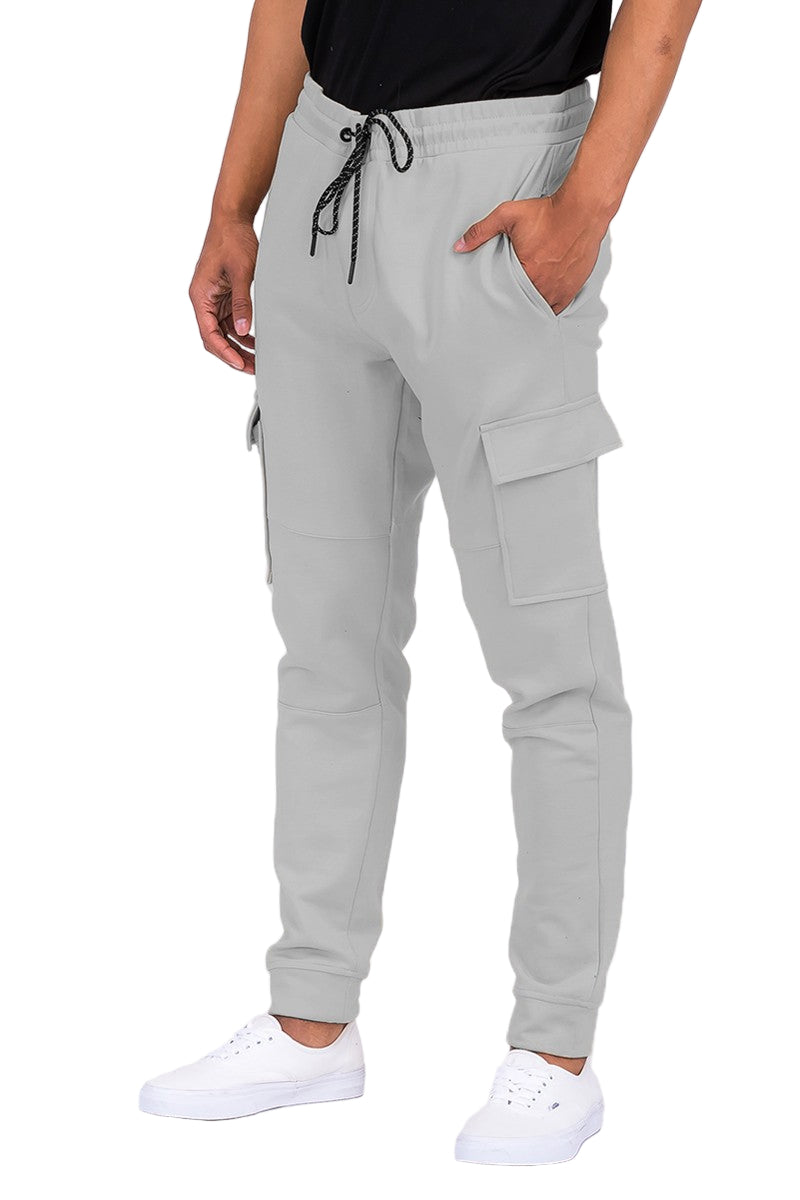 Mens Cotton Blend Cargo Jogger Sweats