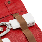 Premium Leather Cable Organizer Travel Pouch