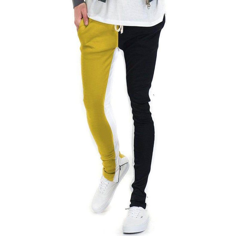 Two Tone Color Block Joggers - VacationGrabs