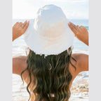 Frayed Edge Canvas Bucket Hat - VacationGrabs