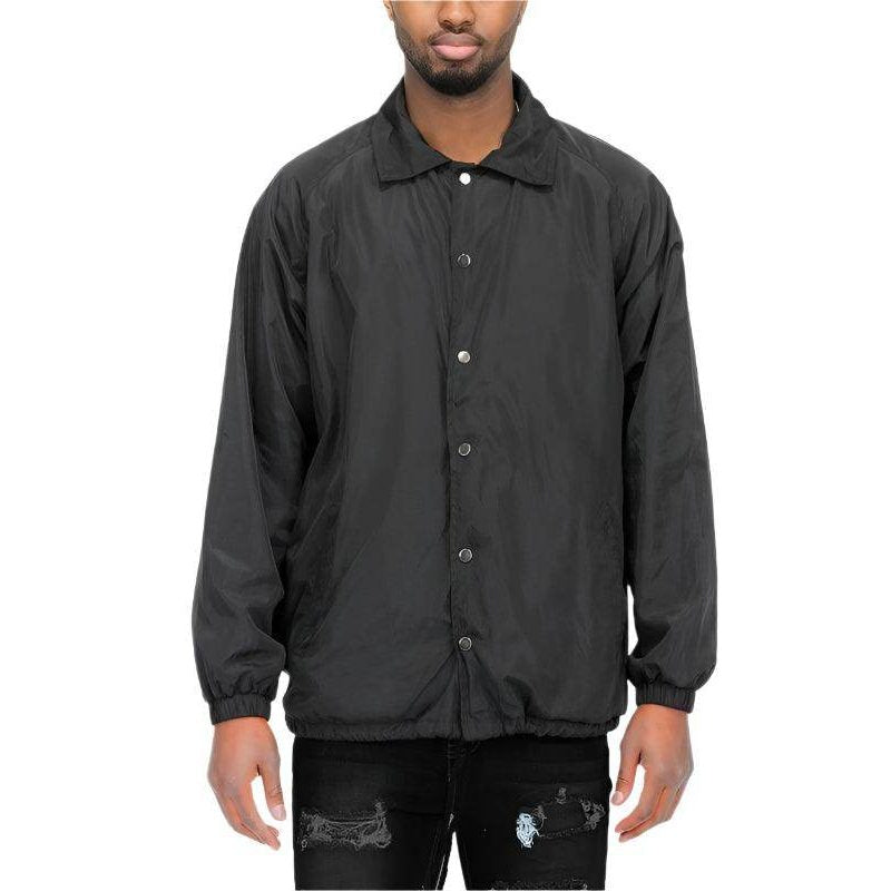 Mens Black Casual Windbreaker Jackets - VacationGrabs