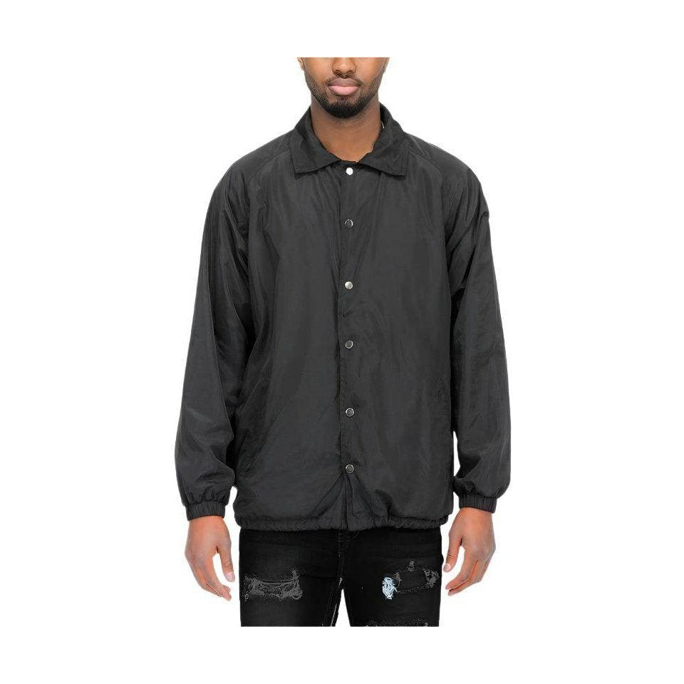 Mens Black Casual Windbreaker Jackets - VacationGrabs