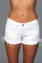 Women's ShortsLooped In Distressed Shorts Women - VacationGrabs