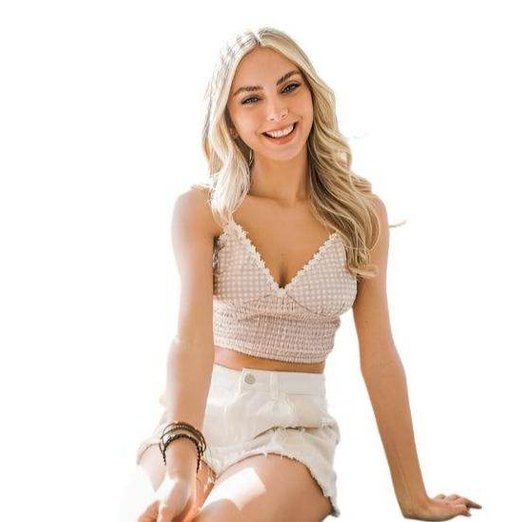 Gingham Smocked Bralette Top - VacationGrabs