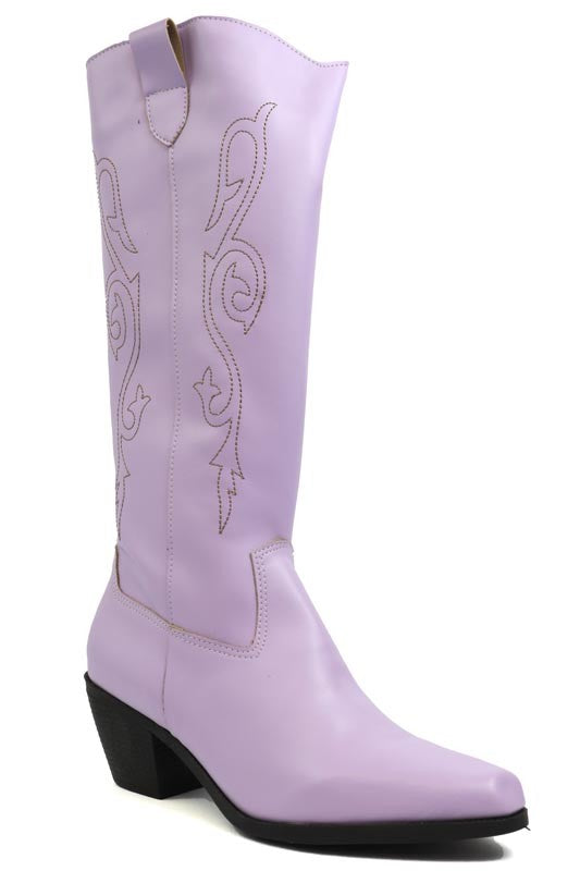 Women's Shoes - BootsBeautiful Western Style Tall Boots - VacationGrabs