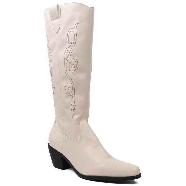 Beautiful Western Style Tall Boots - VacationGrabs