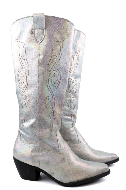 Women's Shoes - BootsBeautiful Western Style Tall Boots - VacationGrabs