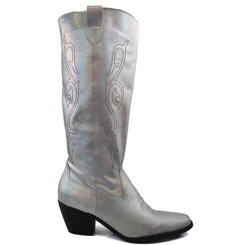 Beautiful Western Style Tall Boots - VacationGrabs