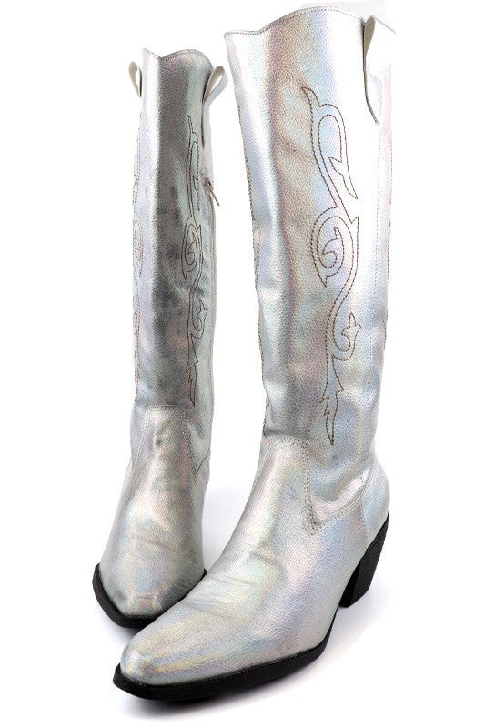 Women's Shoes - BootsBeautiful Western Style Tall Boots - VacationGrabs