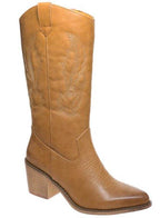 Western Embroidery Brown Boots - VacationGrabs