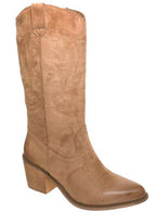 Western Embroidery Brown Boots - VacationGrabs