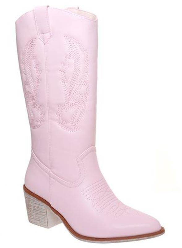 Western Embroidery Brown Boots - VacationGrabs