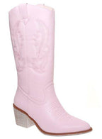 Western Embroidery Brown Boots - VacationGrabs