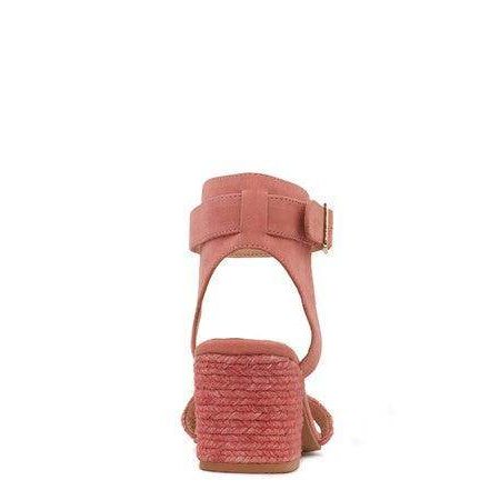 Women's Shoes Rayna Blush Braided Jute Strap And Suede - VacationGrabs