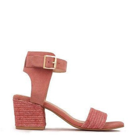 Women's Shoes Rayna Blush Braided Jute Strap And Suede - VacationGrabs